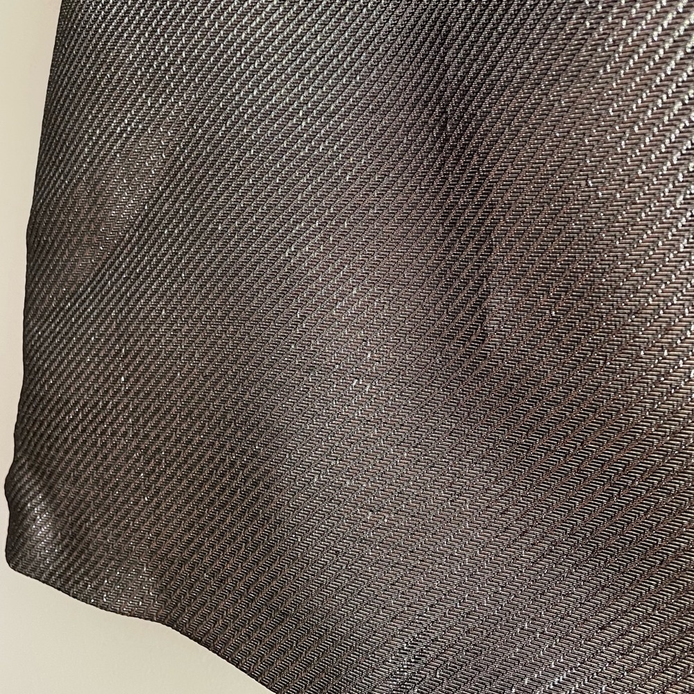 NWT H&M Silver and Black Shimmery Metallic Mini Skirt - Picture 5 of 5